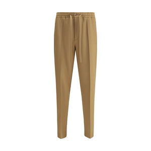 Valentino Brown Polyester Casual Pants