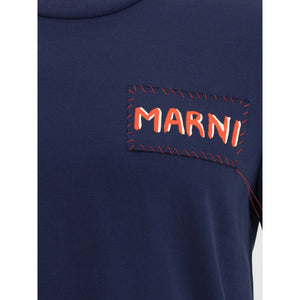 Marni Blue Cotton T-Shirt