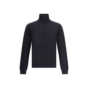 Jil Sander Black Fleece Wool Sweatshirt