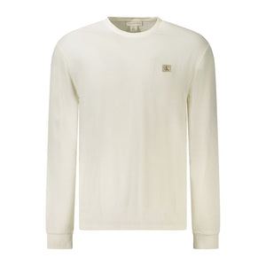 Calvin Klein White Cotton Men Sweater