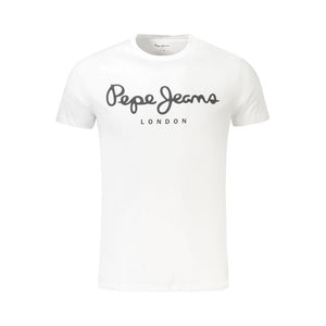 Pepe Jeans White Cotton Men TShirt