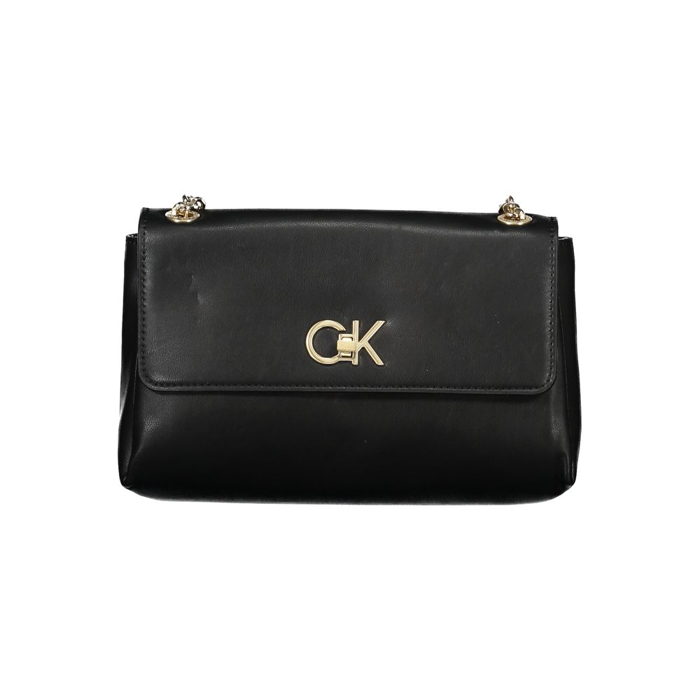 Calvin Klein Black Polyester Women Shoulder Bag