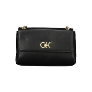 Calvin Klein Black Polyester Women Shoulder Bag