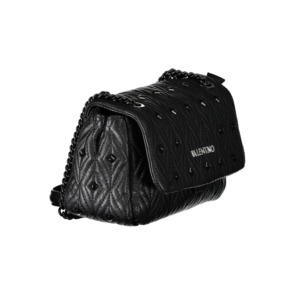 Mario Valentino Black Polyurethane Women Shoulder Bag