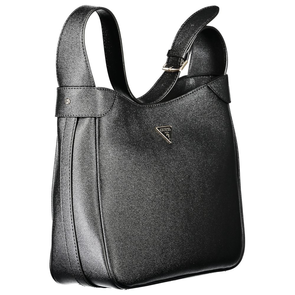Guess Jeans Nero Poliuretano Women Handbag