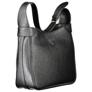 Guess Jeans Nero Poliuretano Women Handbag