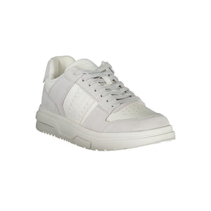 Tommy Hilfiger White Polyurethane Men Sneaker