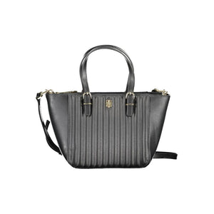 Tommy Hilfiger Black Polyurethane Women Handbag