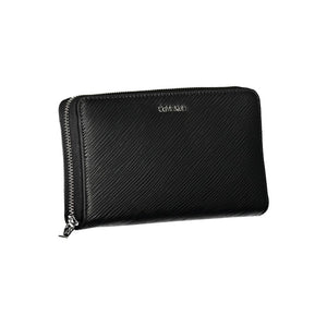 Calvin Klein Black Polyurethane Women Wallet