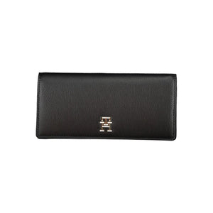 Tommy Hilfiger Black Polyurethane Women Wallet