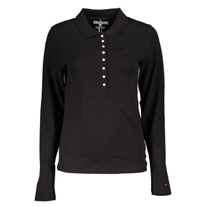 Tommy Hilfiger Nero Lyocell Women Polo Shirt