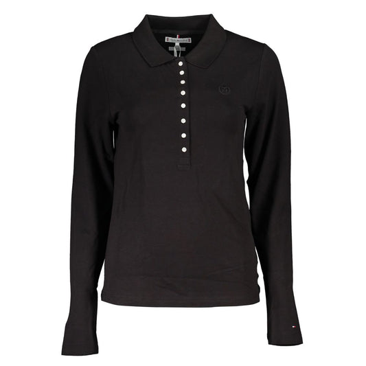 Tommy Hilfiger Nero Lyocell Women Polo Shirt