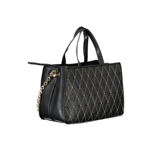 Mario Valentino Black Polyurethane Women Handbag