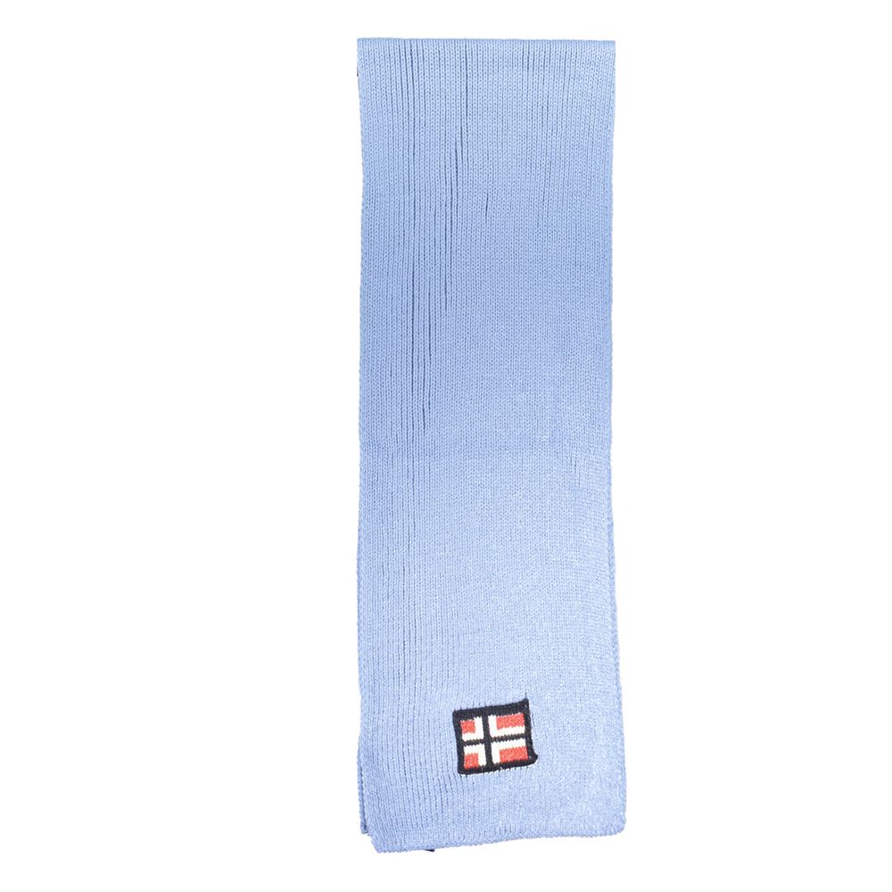 Norway 1963 Azzurro Acrylic Mens Scarf
