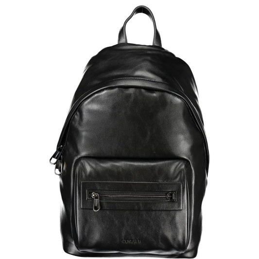 Calvin Klein Black Polyester Men Backpack