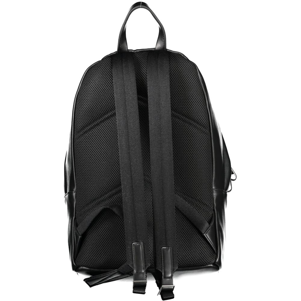 Calvin Klein Black Polyester Men Backpack