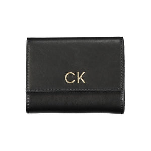 Calvin Klein Black Polyurethane Women Wallet