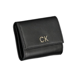 Calvin Klein Black Polyurethane Women Wallet