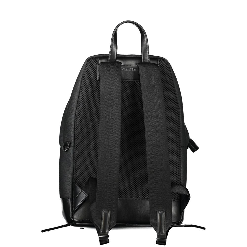 Calvin Klein Black Polyester Men Backpack