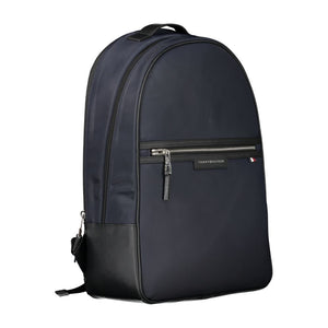 Tommy Hilfiger Blue Recycled Polyester Men Backpack