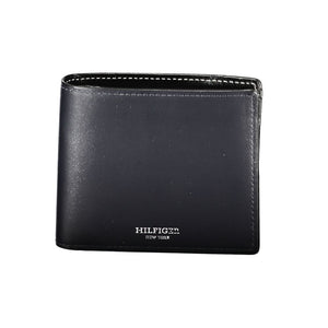 Tommy Hilfiger Blue Leather Men Wallet