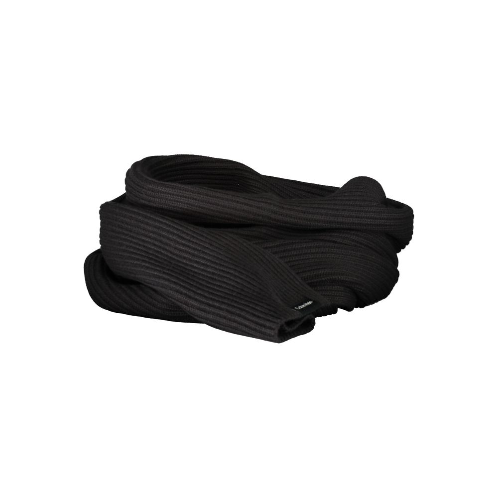 Calvin Klein Black Cotton Men Scarf
