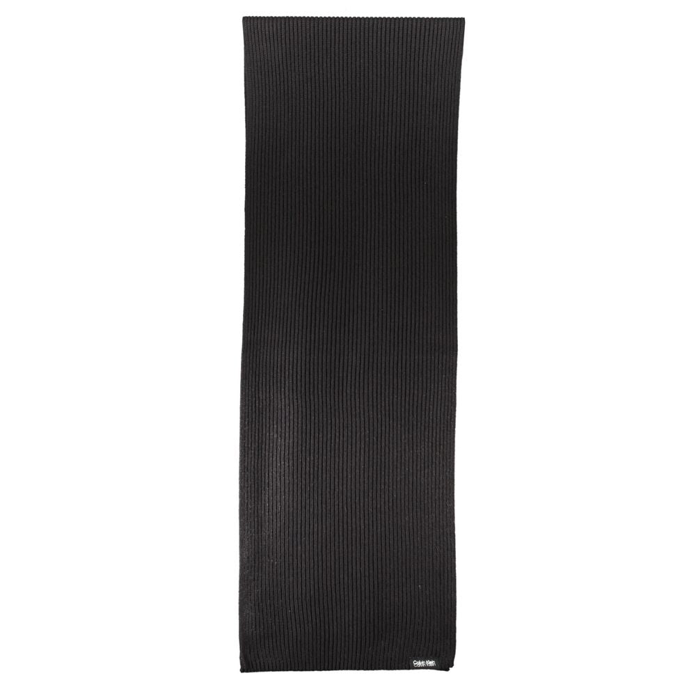 Calvin Klein Black Cotton Men Scarf