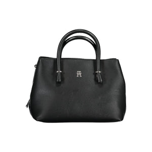 Tommy Hilfiger Black Polyurethane Women Handbag