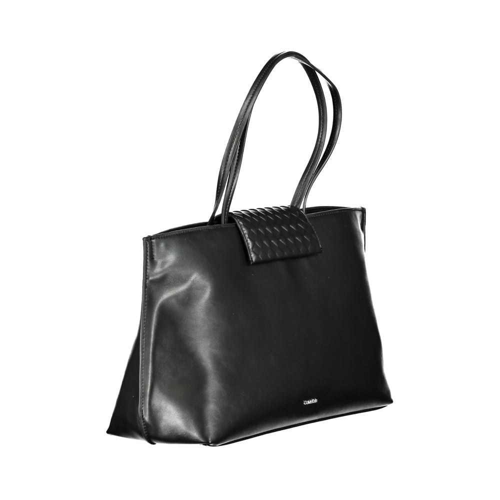 Calvin Klein Nero Polyester Women Shoulder Bag