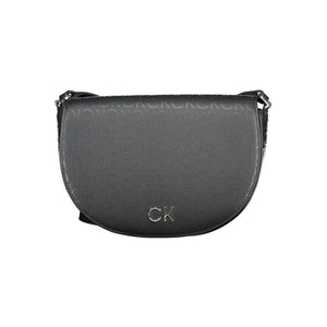 Calvin Klein Black Polyurethane Women's Shoulder Bag