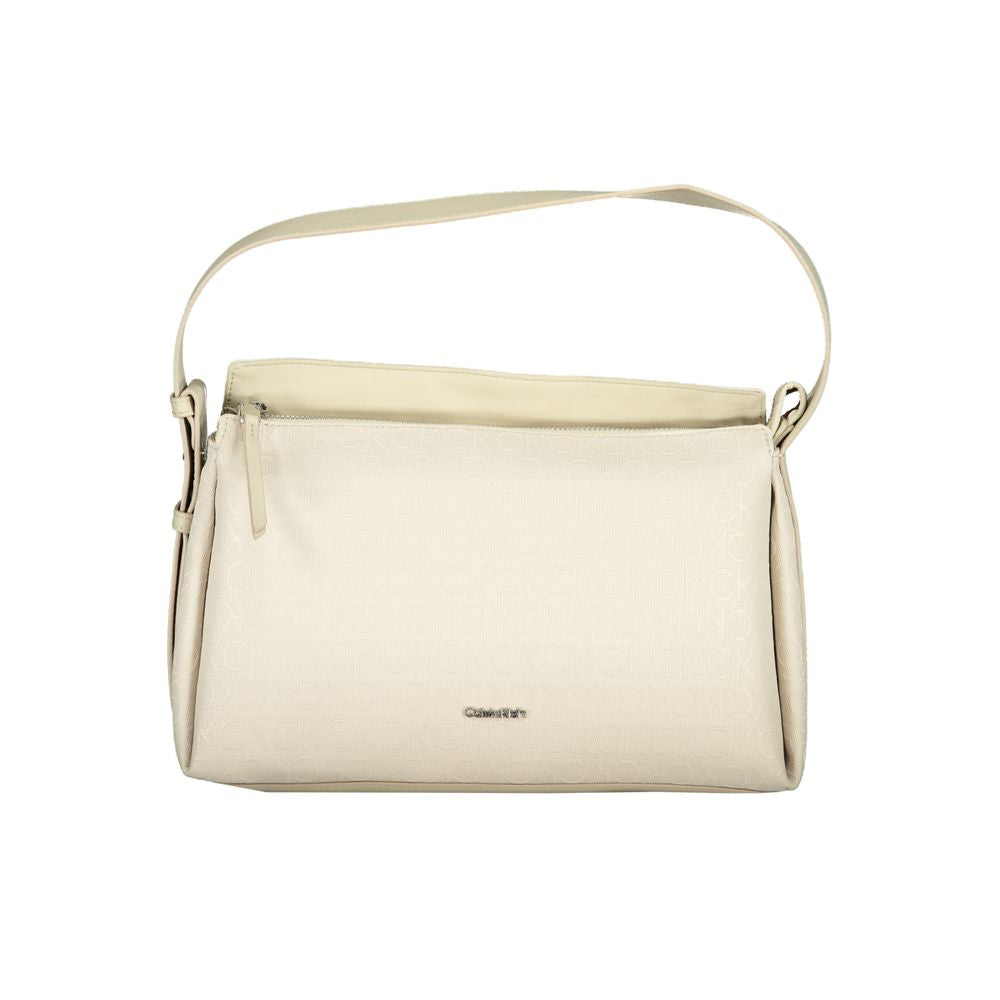 Calvin Klein Beige Polyester Women Handbag