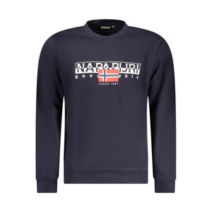 Napapijri Blue Cotton Men Sweater