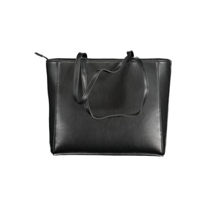Mario Valentino Black Polyurethane Women Shoulder Bag