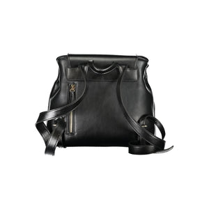 Mario Valentino Black Polyurethane Women Backpack
