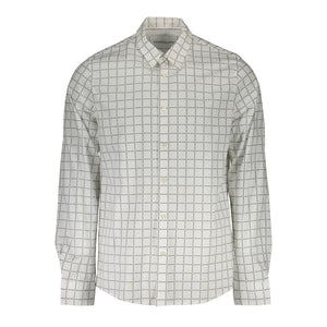 Calvin Klein Bianco Cotton Mens Shirt