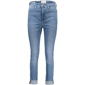 Calvin Klein Blue Cotton Women Jeans