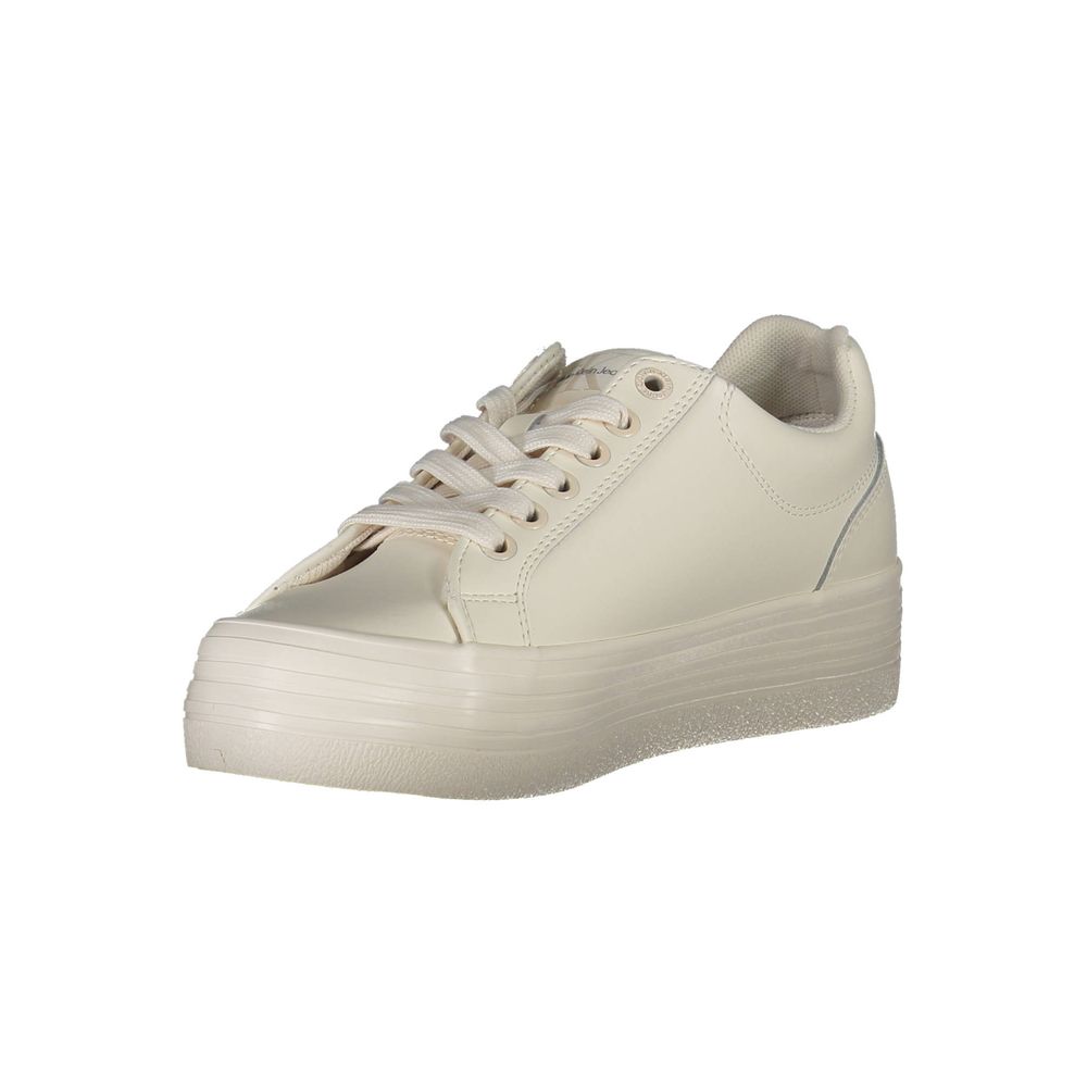 Calvin Klein Bianco Leather Women Sneaker