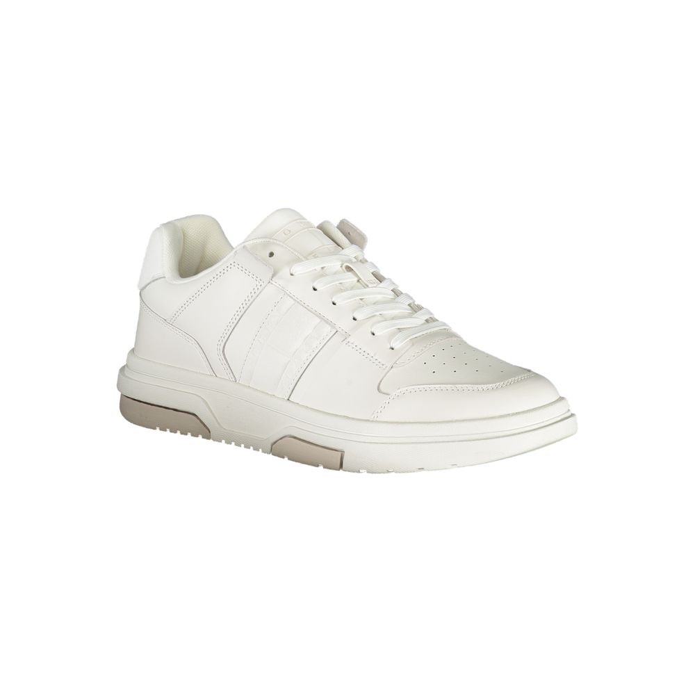 Tommy Hilfiger Bianco Polyurethane Men Sneaker