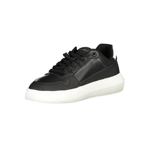 Calvin Klein Black Polyurethane Men Sneaker