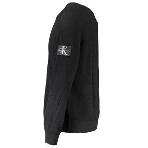 Calvin Klein Black Wool Mens Sweater