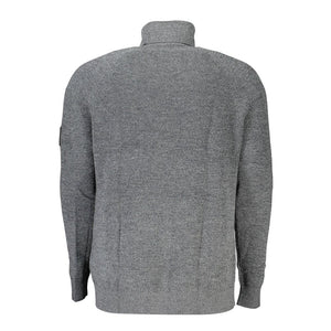 Calvin Klein Grigio Wool Men Sweater