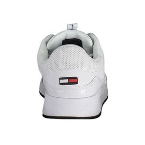 Tommy Hilfiger White Polyurethane Men Sneaker