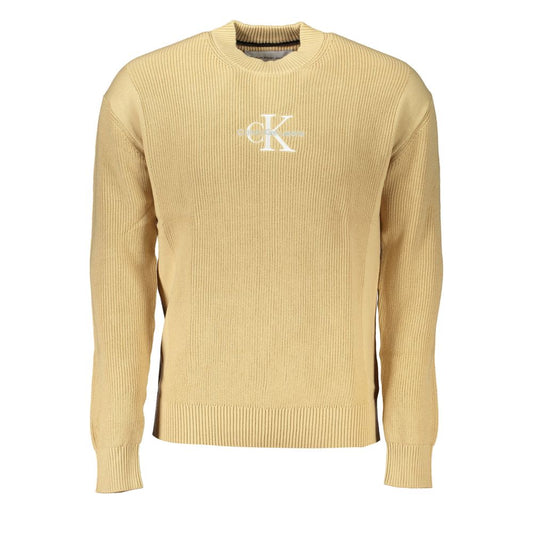 Calvin Klein Beige Cotton Men's Sweater