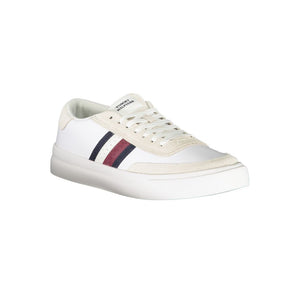 Tommy Hilfiger White Leather Men Sneaker