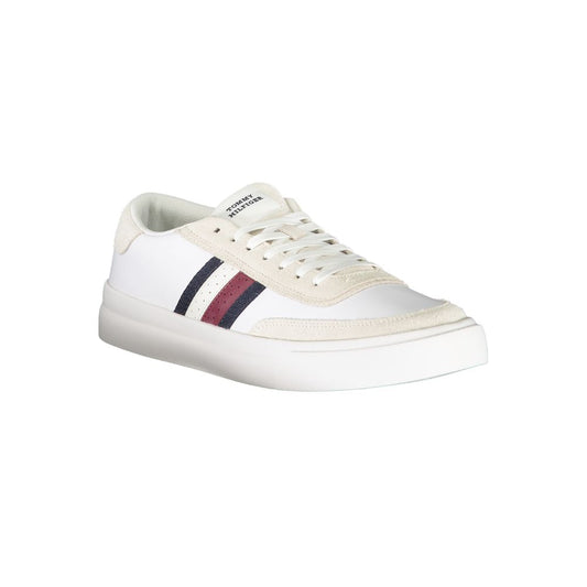 Tommy Hilfiger White Leather Men Sneaker