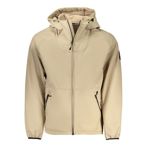 Napapijri Beige Recycled Polyester Men Jacket