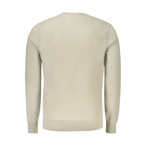 Hugo Boss Beige Cotton Men's Long-Sleeved T-Shirt