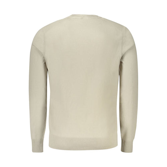 Hugo Boss Beige Cotton Men's Long-Sleeved T-Shirt