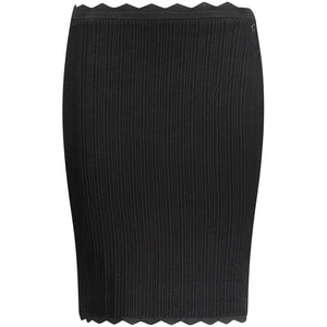 Guess Jeans Black Viscosa Women's Skirt