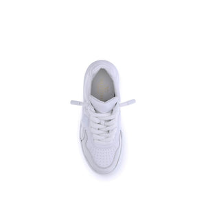 Valentino Garavani White Calf Leather Bos Taurus Chunky Sneakers